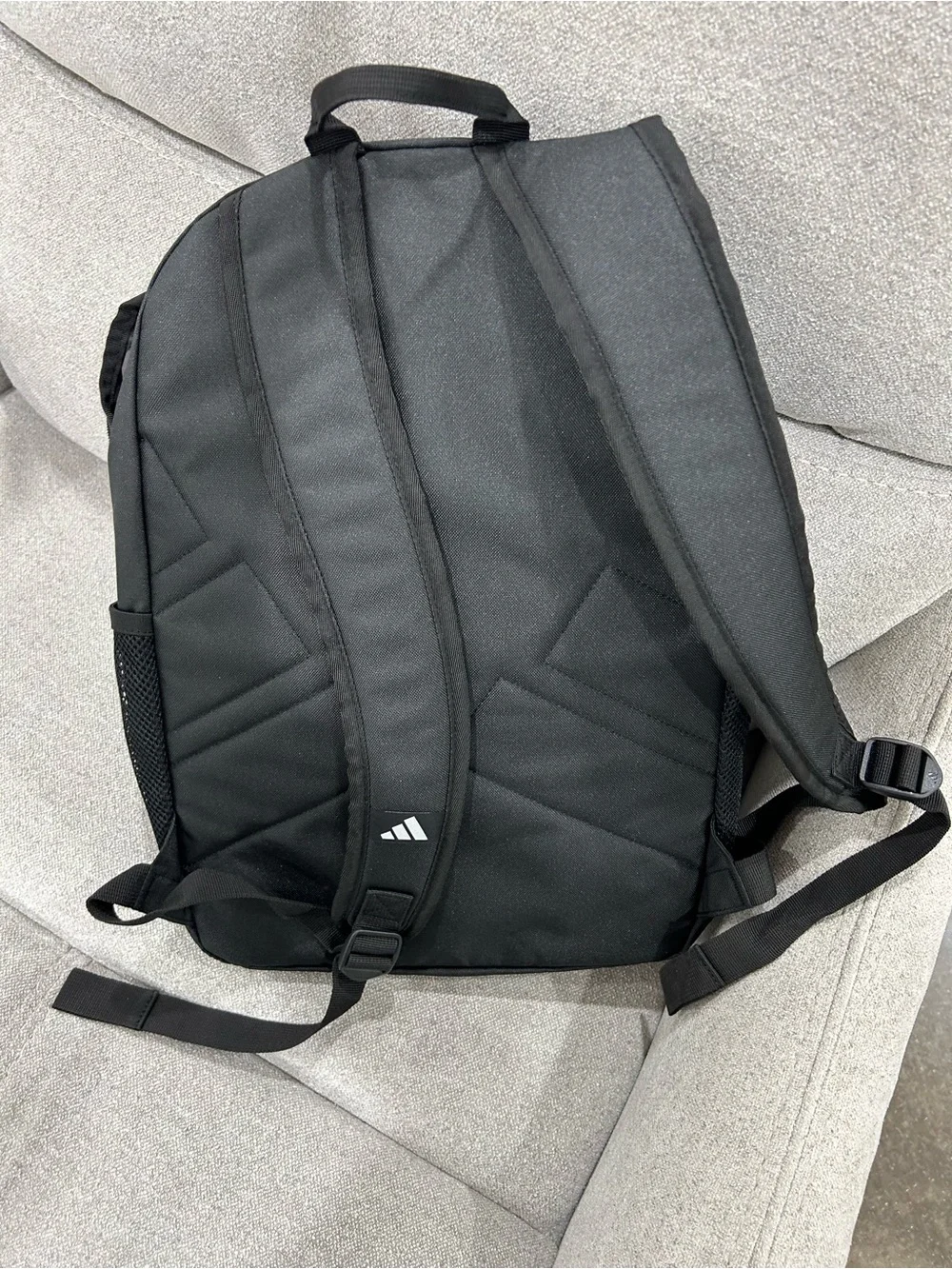 adidas classic school Black Backpack with Gold Logo new with tag